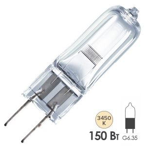 Лампа специальная галогенная Osram 64642 HLX FDV M/184 150W 24V G6.35 300h