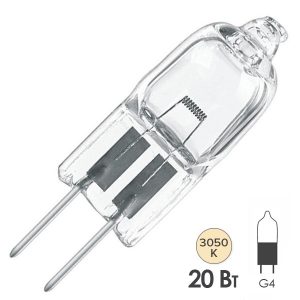 Лампа специальная галогенная Osram 64250 HLX ESB M/30 20W 6V G4 100h (PHILIPS 7388; GE 34718)