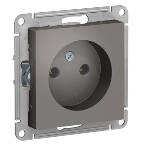 Розетка без заземления SE AtlasDesign 16А, сталь [уп 5 шт]