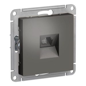 Розетка компьютерная SE AtlasDesign RJ45 кат 5Е, сталь