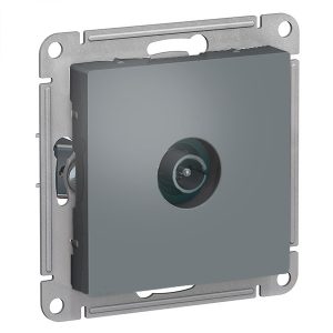 TV розетка оконечная SE AtlasDesign 1DB, грифель [уп 10 шт]