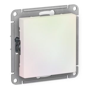 Одноклавишный выключатель SE AtlasDesign 10A, жемчуг [уп 10 шт]