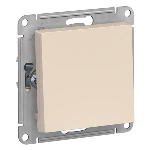 Одноклавишный выключатель SE AtlasDesign 10A механизм, бежевый [уп 20 шт]