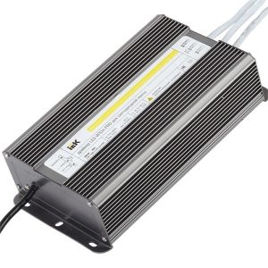 Драйвер ИЭК LED ИПСН-PRO 200Вт 12 В блок- шнуры IP67