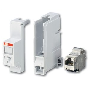 Модуль RJ45 ABB с адаптером на DIN-рейку ZE310