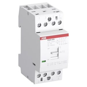 Контактор EN25-40N-06 модульный с ручным управлением (25А АС-1, 4НО), катушка 230В AC/DC 2 модуля
