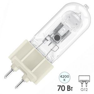 Лампа металлогалогенная Osram HQI-T 70W/NDL Powerstar G12 (МГЛ)