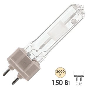 Лампа металлогалогенная Philips CDM-T 150W/830 3000K G12 (МГЛ)