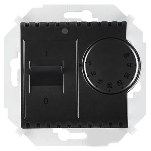 Термостат для теплого пола с зондом Simon 15 16А 230В 3600Вт 5-40град., графит