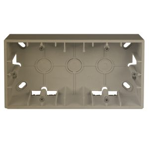 Коробка для накладного монтажа Simon 15 2 поста, слоновая кость (бежевый)