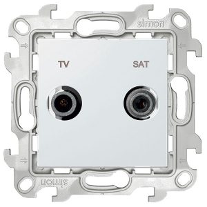 Розетка TV-SAT Simon 24 Harmonie оконечная, белый
