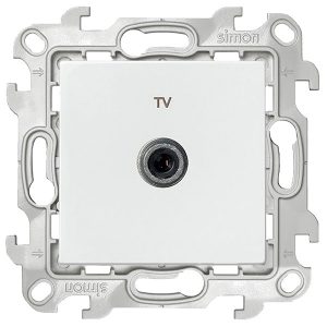 Розетка ТВ Simon 24 Harmonie оконечная, белый