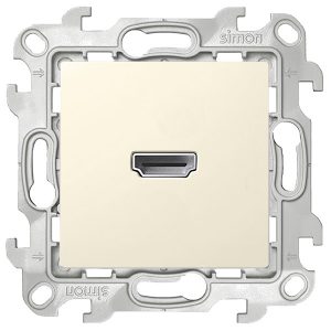 Розетка HDMI Simon 24 Harmonie 1.4, слоновая кость (бежевый)