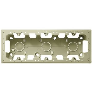 Коробка для накладного монтажа Simon 24 Harmonie на 3 поста, слоновая кость (бежевый)