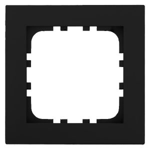 Рамка 1-постовая Экопласт LK80 Flat (черный бархат)