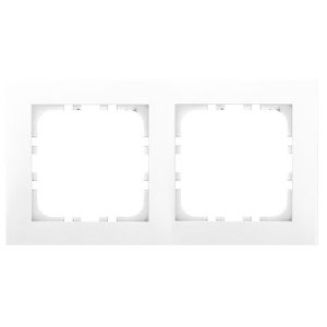 Рамка 2-постовая Экопласт LK80 Flat (белый)
