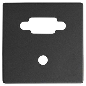 Накладка для коннектора Simon 82 VGA HD15 мама + мини-джек 35 мм, графит