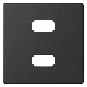 Накладка для коннектора Simon 82 2*USB 2.0 типа А (мама), графит