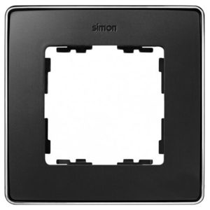 Рамка 1 пост Select Simon 82 Detail, графит-хром