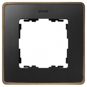 Рамка 1 пост Select Simon 82 Detail, графит-медь