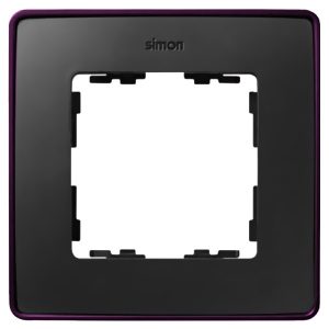 Рамка 1 пост Select Simon 82 Detail, графит-фиолетовый металлик