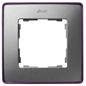 Рамка 1 пост Select Simon 82 Detail, алюминий-фиолетовый металлик