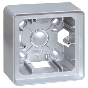 Коробка Simon 82 Detail для накладного монтажа 1 пост, алюминий