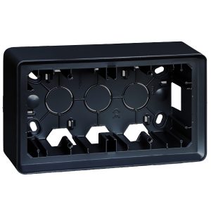 Коробка Simon 82 Detail для накладного монтажа 2 поста, графит