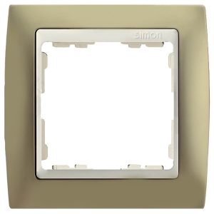 Рамка 1 пост Simon 82, шампань-слоновая кость