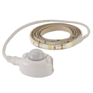Умная подсветка TDM SMD2835-30LED/m-IP20-5В-2,4Вт-6000K (1м),датчик движ.и освещ.,акк. Li-Ion1100мАч