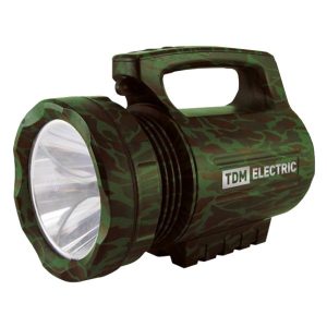 Фонарь светодиодный TDM Тактика 3 прожектор аккумуляторный 5W 1LED CREE 260Lm Li-Ion 4Ah IP44