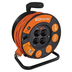 Удлинитель силовой на катушке TDM УКз16-004 30м ПВС 3х1,5 мм2