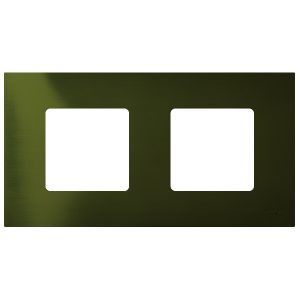 Накладка декоративная на рамку базовую Simon 27 2 поста Play Arctic, зеленый