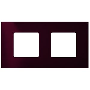 Накладка декоративная на рамку базовую Simon 27 2 поста Play Arctic, баклажан