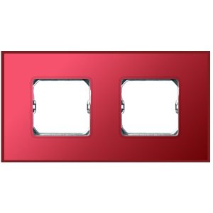 Рамка Simon 27 Neos 2 поста (+суппорт), матовый рубиновый