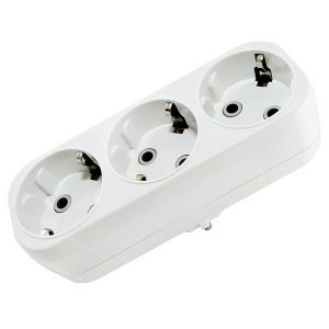 Блок TDM на 3 гнезда 2П+З плоский 16А 250B