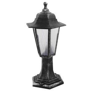 Светильник садово-парковый TDM НТУ 06-60-001 шестигранник, стойка, пластик, серебро