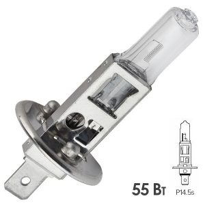 Лампа ЭРА H1 12V 55W +50% P14,5s автомобильная галогенная, противотуманная, ближнего/дальнего света