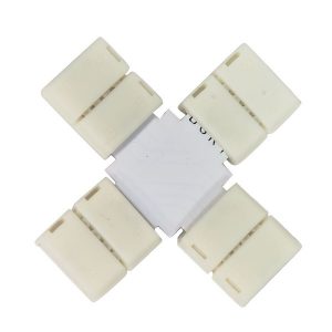 Коннектор Feron LD190 X-образный соединительный для светодиодной ленты 3528 8mm