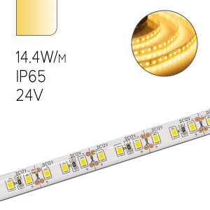 Светодиодная лента Feron LS607 60SMD(5050) 14.4W/м 3000K 12V IP65 5000х10х3.8mm теплый белый