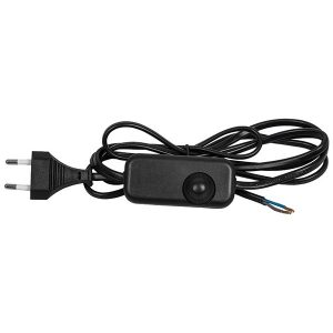 Сетевой шнур Feron DM103-200W 230V 1,5+0,5м (с диммером) черный