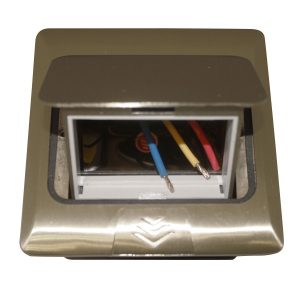 Мини-лючок Donel 3 модуля алюминий с монтажной коробкой IP20