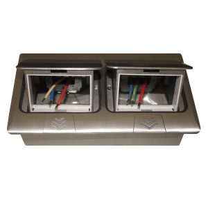 Мини-лючок Donel 6 (3+3) модулей алюминий с монтажной коробкой IP20