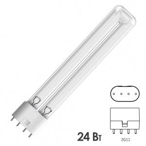 Лампа бактерицидная Osram HNS L 24W 4P 2G11 Ld40х314mm специальная безозоновая