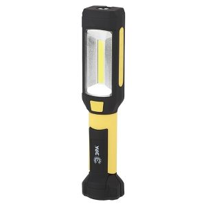 Фонарь ЭРА Рабочий RB-801 серия Практик 6W COB+4W батареи 3xAAA магнит, крючок, прищепка 720гр.