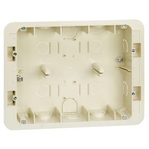 Коробка для внутреннего монтажа Simon 27 2-рядной рамки с суппортами, 236х171х50,5ммC,82C