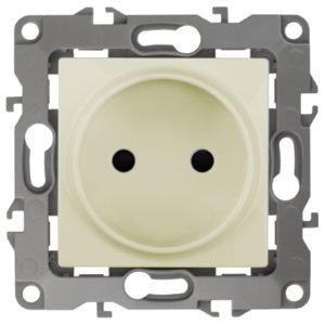 Розетка ЭРА 2P 16A-250В IP20 12, слоновая кость 12-2105-02 (бежевый)