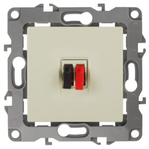Розетка аудио ЭРА IP20 12, слоновая кость 12-3111-02 (бежевый)