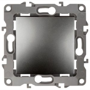 Переключатель ЭРА 10АХ-250В IP20 12, графит 12-1103-12