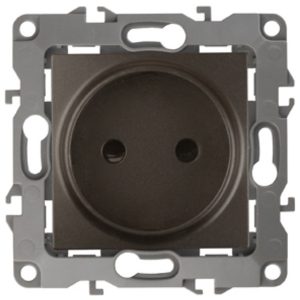 Розетка ЭРА 2P 16A-250В IP20 12, бронза 12-2105-13
